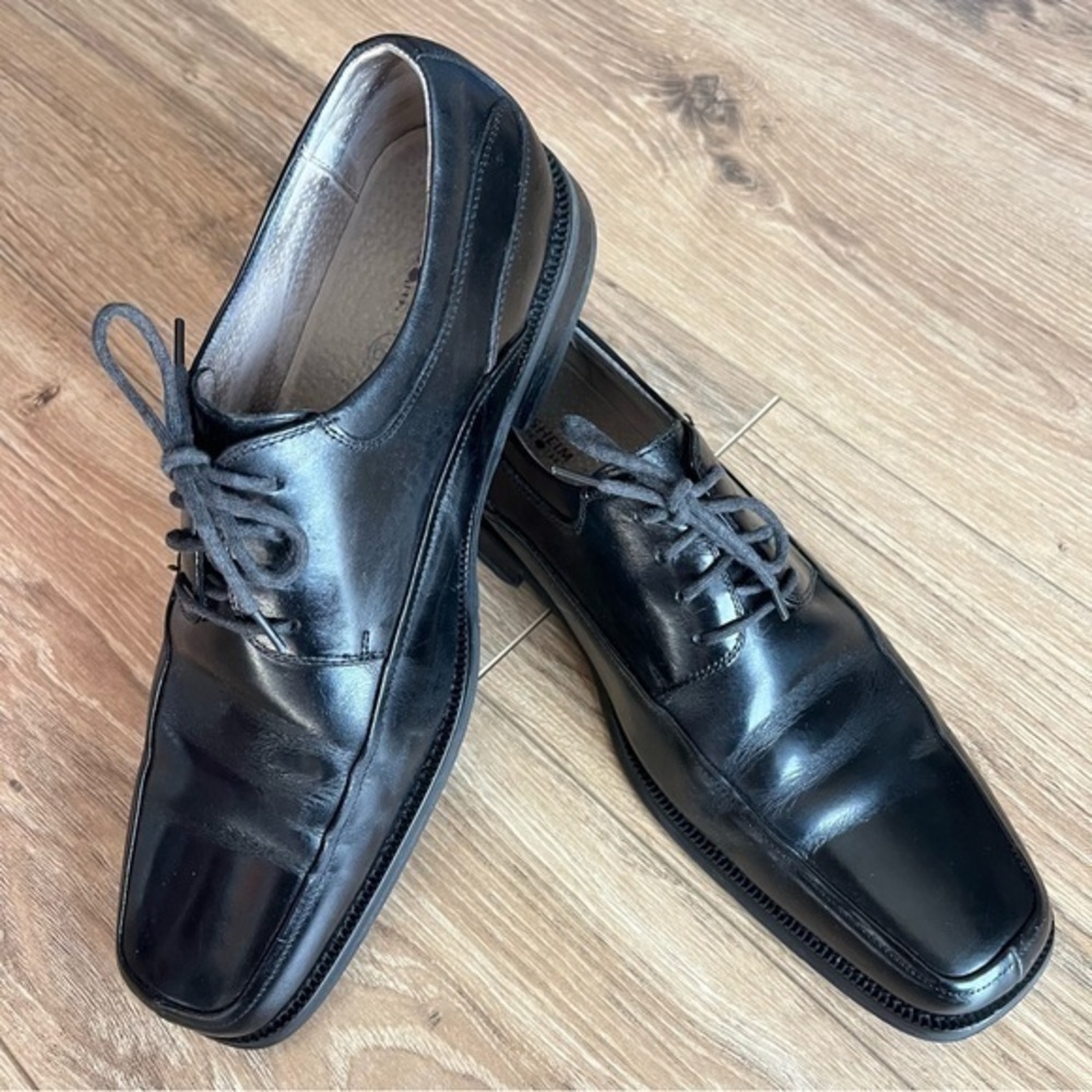 Florsheim Bio Comfort Men Size 10D Black Leather Oxford Shoes‎ Model # 14051-001